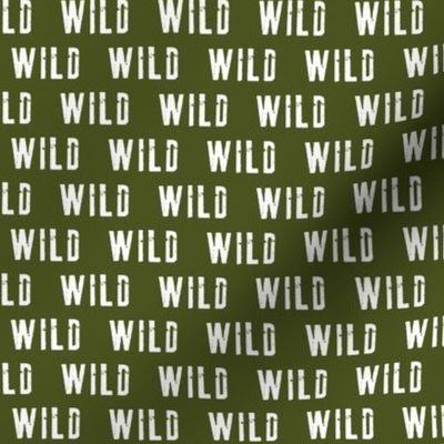 (small scale) WILD (army green) C22