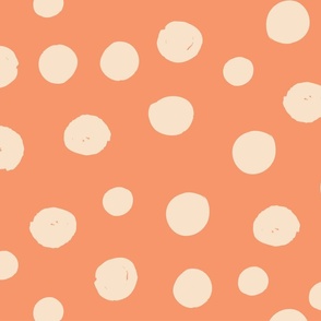 Polka Dots - Coral Color