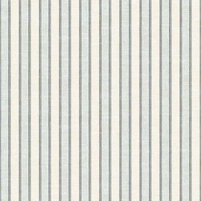 (small scale) Eden Ticking Stripes - coastal blue - LAD22