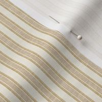 (small scale) Eden Ticking Stripes - mustard/cream - LAD22