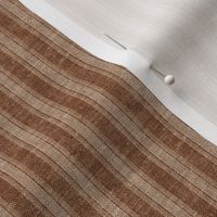 (small scale) Eden Ticking Stripes in brown  - LAD22