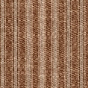 Eden Ticking Stripes in brown  - LAD22