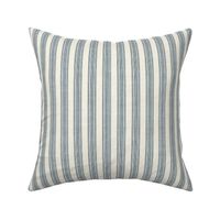 Eden Ticking Stripes - navy on cream - LAD22