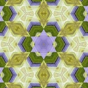 hexagon lilac bloom 