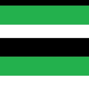 Black Green White Cabana Stripes