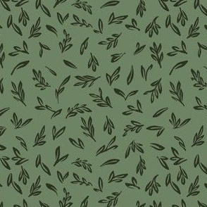 Scattered Leaves (green)