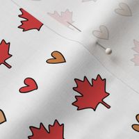 Canada day hearts