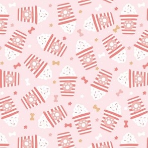 Pup Cup - Stripes - Pink