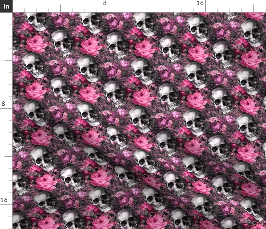 gothic pink floral 