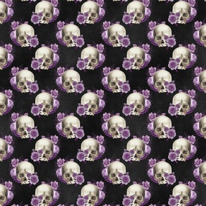 purple skull black