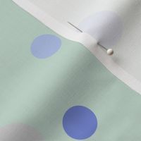 Random periwinkle and grey polka dots - Large scale