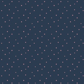 Pink dots - blue background