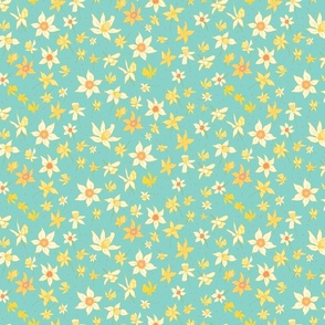 Daffodil Garden Party Turquoise_LRG