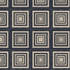 Modern Geometric Jacquard - Block Pattern 4 - Scale 1