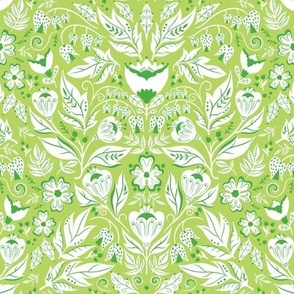 Floral No 22322, Green