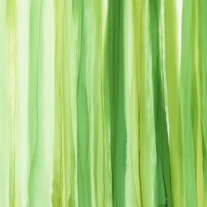 mirrored green stripe botanical leaf