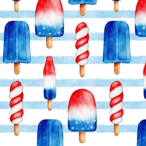 Independence Pops//Blue Stripe - Large