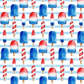 Independence Pops//Blue Stripe - Med