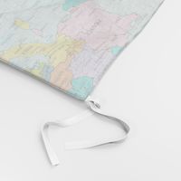 Europe Map Print Pastel 13”x9” repeat 