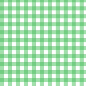 Classic green and white gingham 