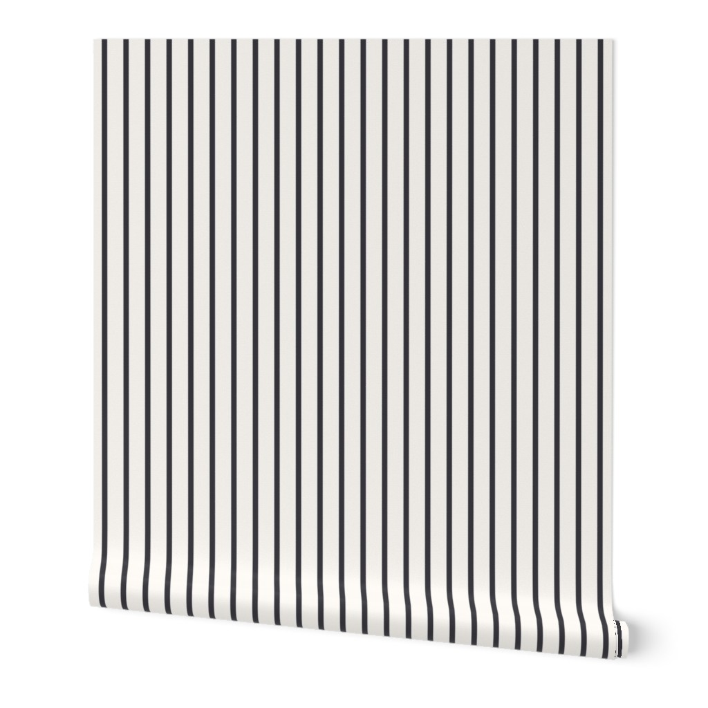 Black Pinstripes on White, Classic Black Pinstripes Wallpaper 