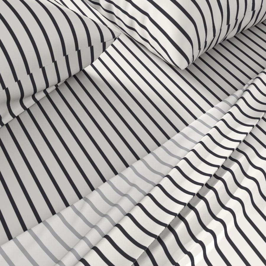 Black Pinstripes on White, Classic Black Pinstripes Wallpaper 