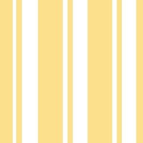 Yellow and White- Stripes 