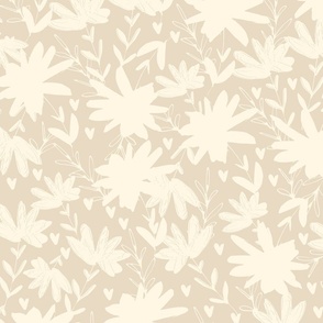 Lacy flowers_beige