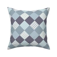 Checker box Blue diagonal checkerboard