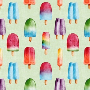 Rainbow Pops//Green - Large