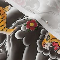 small // Japanese tiger tattoo print