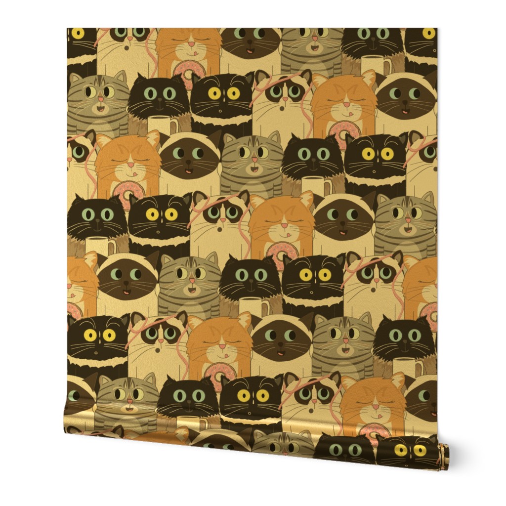 Cute Cat Stack Pattern - Large Scale - CuCSP