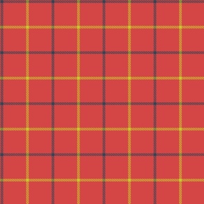 tattersall plaid 60s earthy red
