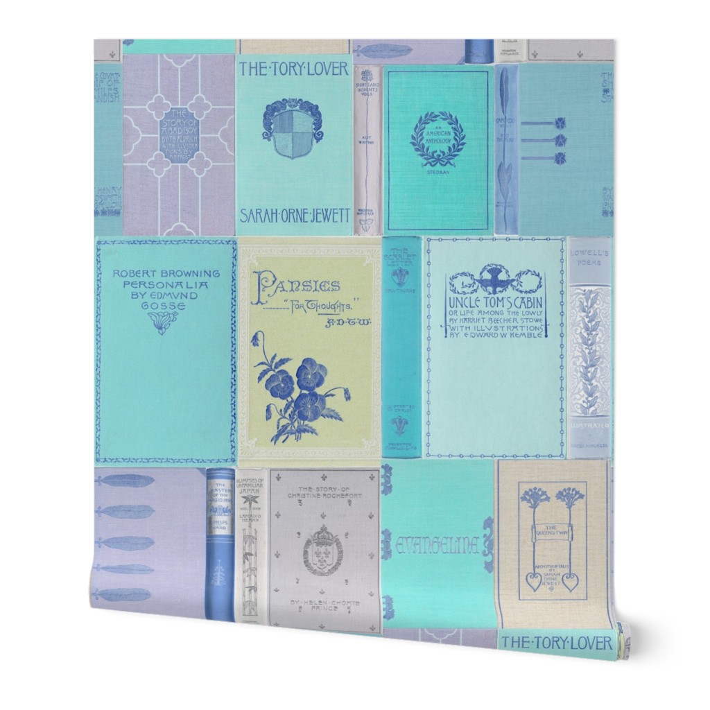 Madame Fancypantaloons' Instant Library Bindings & Covers ~ Blue