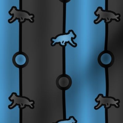 German shepherd dog Bead Chain - blue black