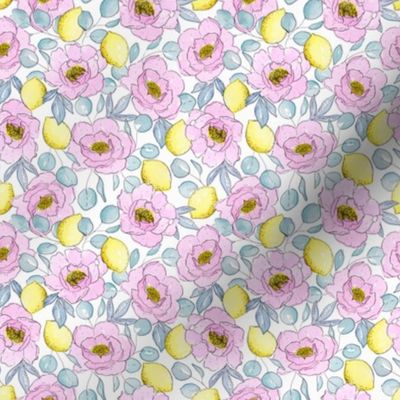 Pink floral and lemons (small)