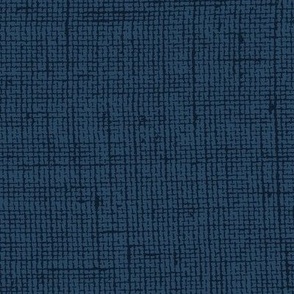 Linen Textured Solid - Catalina Navy Blue