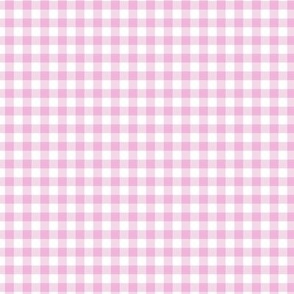 Small Pastel Pink Gingham Non Directional Blender