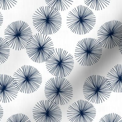 Small Dandelions M+M White Midnight by Friztin