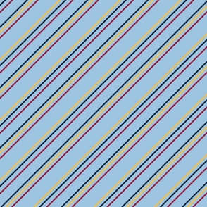Blue Candy Stripes on Blue