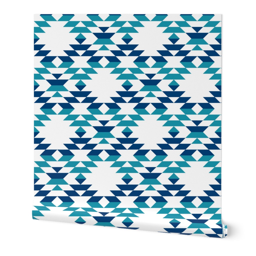 Aztec Kilim blue mix