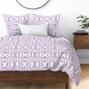 Seventies swirls - vintage minimalist organic psychedelic swirl design white lilac purple
