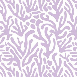 Ode to the artist - abstract paper cute pop art matisse inspired organic shapes swim surf theme white lilac purple 