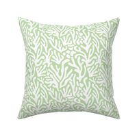 Ode to the artist - abstract leaves paper cute pop art matisse inspired organic shapes swim beach surf theme white lime green mint