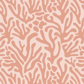 Ode to the artist - abstract paper cute pop art matisse inspired organic shapes swim beach surf theme white orange coral blush 
