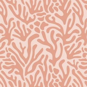 Ode to the artist - abstract leaves paper cute pop art matisse inspired organic shapes swim beach surf theme white orange coral blush 