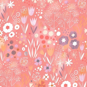 in the pastel garden // rose // large scale