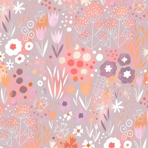 in the pastel garden // powdery // large scale