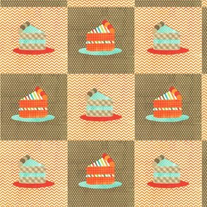 cake slices collage