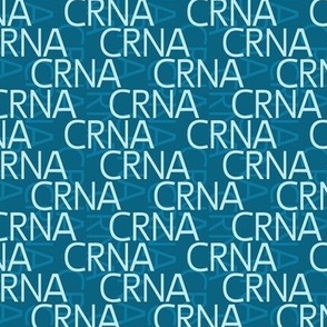 CRNA teal and soft blue